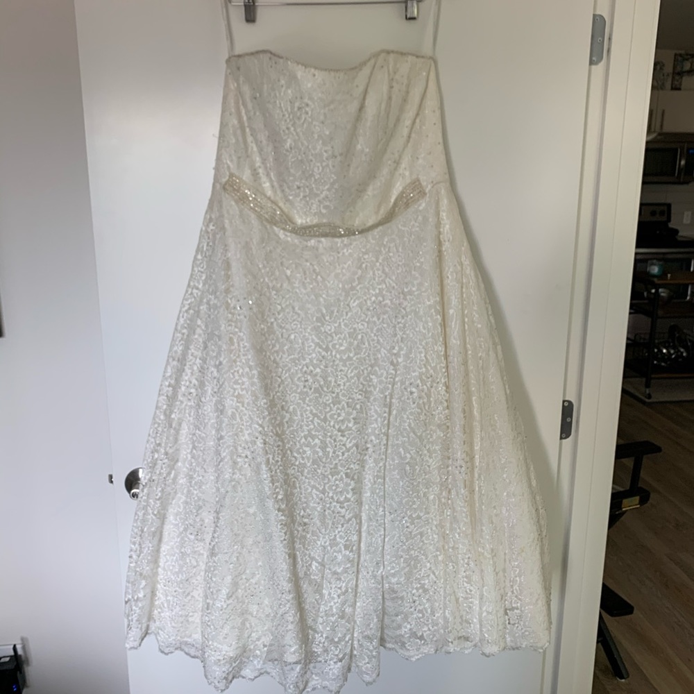 Ivory plus size wedding dress